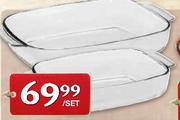 Home Discovery Glass Baking Dish Set-2.9 & 3.7L