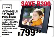 Sansui 10" Digital Photo Frame