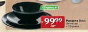 Panache Black Dinner Set-12 Piece