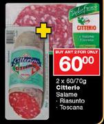 Citterio Salame-2 x 60/70g