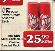 Mr. Min Multi-Surface Cleaner Banded Pack-2 x 275ml