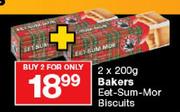 Bakers Eet-Sum-Mor Biscuits-2 x 200g