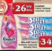 Comfort Fabric Softener Assorted-800ml Each