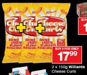 Williards Cheese Curls-3 x 150g
