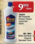 Jeyes All Purpose Power Cream Assorted-750ml Each