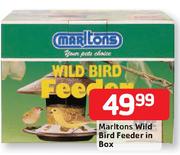 Marltons Wild Bird Feeder In Box