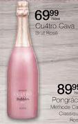 Cu4tro Cava Brut Rose-750ml