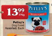 Petley's Dog Food Assorted-775g Each