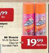 Mr Muscle Multi Surface Cleaner Banded Pack-2x275ml