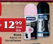 Nivea Aanrol Vir Mans/Dames-50ml Elk
