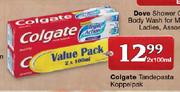 Colgate Tandepasta Koppelpak-2 x 100ml