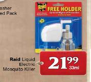 Raid Liquid Electric Mosquito Killer-33ml