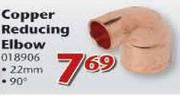Cobra Copper Reducing Elbow-22mm