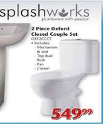 Splashworks 2 Piece Oxford Closed Couple Set