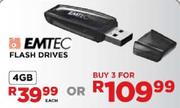 Emtec Flash Drives-3 x 4GB
