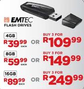 Emtec Flash Drives-3 x 16GB