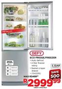 Defy Eco Fridge/Freezer-292Ltr