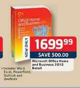 Microsoft Office Home And Business 2010 Retail