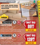 Premia Laminated Flooring-12.3mm Sqm