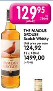 The Famous Grouse Scotch Whisky-750ml Each