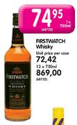Firstwatch Whisky-750ml Each