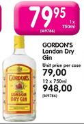 Gordon's London Dry Gin-12 x 750ml