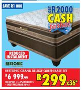 Restonic Grand Deluxe Queen Base Set