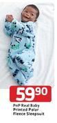 Pnp Real Baby Printed Polar Fleece Sleepsuit-Each