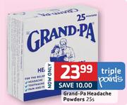 Grand-Pa Headache Powders-25's