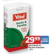 Vital Garlic & Parsley Capsules-100's