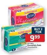 Lil-Lets Essentials Pads-2 x 8's