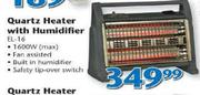 Elegance Quartz Heater With Humidifier-EL-16