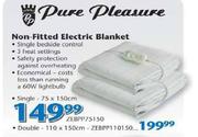 Pure Pleasure Non-Fitted Electric Blanket Single-75x150cm
