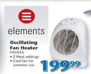 Elements Oscillating Fan Heater-FH101A