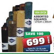 Van Dyck Assorted Squares-275cm X 365cm Each