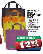 House & Home Shopping Bag-Each