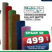 Verskeidenheid Galaxy Matte-220cmX300cm Elk