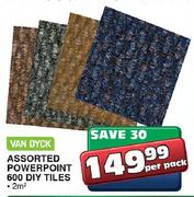 Van Dyck Assorted Powerpoint 600 DIY Tiles-2sqm Per Pack