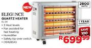 Elegance Quartz Heater (EL-24)-Each