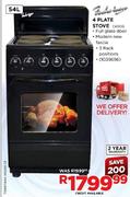 Futchs Ware 4 Plate Stove (C400G)-Each