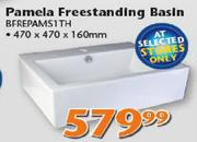 Pamela Freestanding Basin (BFREPAMS1TH)-470 x 470 x 160mm