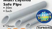 50m Multi Layered Safe Pipe-22mm Each