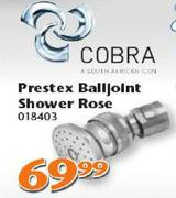 Cobra Prestex Balljoint Shower Rose