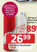 Old Spice Deodorant-150ml Each