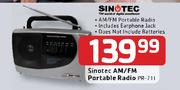 Sinotec AM/FM Portable Radio-Each