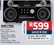 Sinotec Micro DVD Hi-Fi System - Each