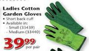 Efekto Ladies Cotton Garden Gloves - Per Pair