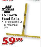 Lasher 16 Tooth Steel Rake