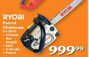 Ryobi Petrol Chainsaw(CS-363S)