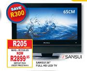 Sansui 26" Full HD LED TV-Each